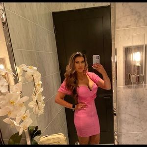 COPY - Super sexy hot pink bandage dress